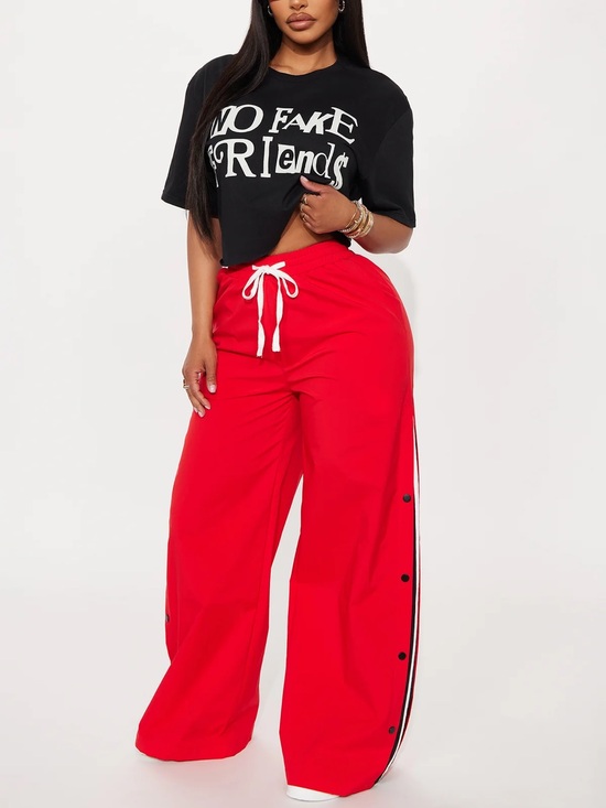 Fashion Nova Pants - FASHION NOVA “Jennie Snap Button Track Pant”